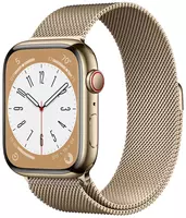 Умные часы Apple Watch Series 8 45mm Gold Stainless Steel Case with Milanese Loop Gold