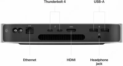 Apple Mac mini 2023 stol kompyuteri, Slim-Desktop, Apple M2, 8 Gb RAM, 512 Gb SSD, Apple graphics 10-core