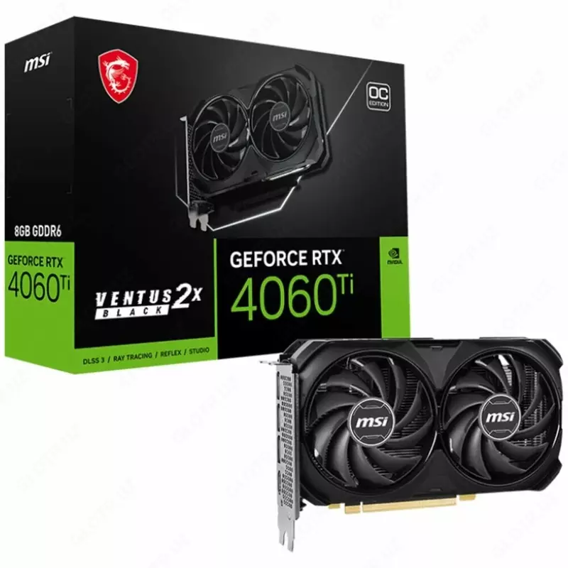 Видеокарта MSI GeForce RTX 4060 Ti VENTUS 2X OC 16GB