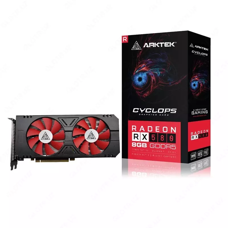 Видеокарта Arktek GeForce RX580 256Bit GDDR5 8GB