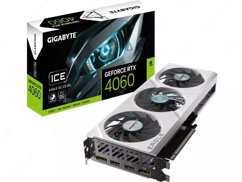 Видеокарта GIGABYTE GeForce RTX 4060 EAGLE OC ICE 8GB