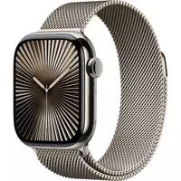 Умные часы Apple Watch Series 10 42mm Titanium Case with Gold Milanese Loop (2024)