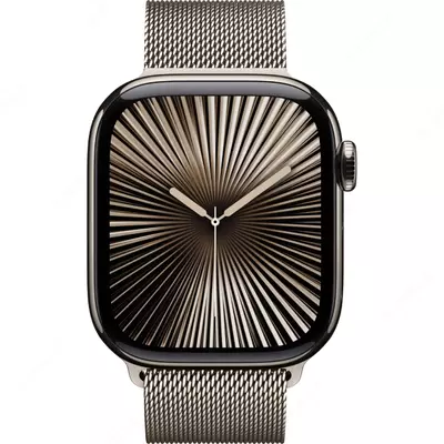 Умные часы Apple Watch Series 10 42mm Titanium Case with Gold Milanese Loop (2024)