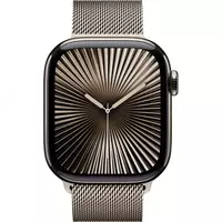 Умные часы Apple Watch Series 10 42mm Titanium Case with Gold Milanese Loop (2024) - 11 931 000 сум