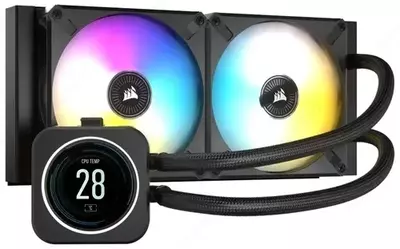 Система охлаждения для процессора Corsair iCUE H100i ELITE LCD