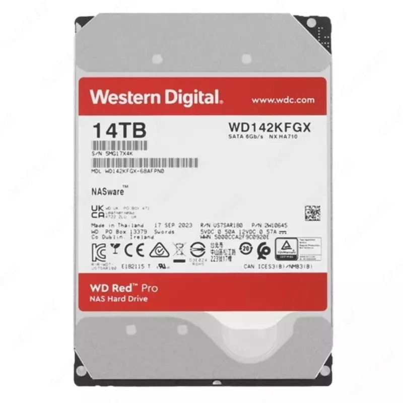 Жесткий диск HDD Western Digital 14TB WD Red Pro (WD142FGX)