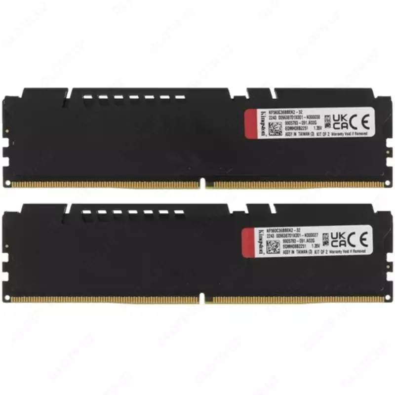  Оперативная память Kingston DDR5 32GB (2x16GB) FURY Beast RGB XMP - 