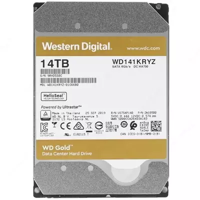 Жесткий диск HDD Western Digital Gold 14 ТБ (WD141KRYZ)