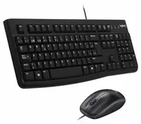 Комплект клавиатура и мышь проводная Logitech Desktop MK120