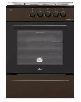 Газовая плита Artel Apetito 10 G ГП (Коричневый / белый / серый) (без гриля)