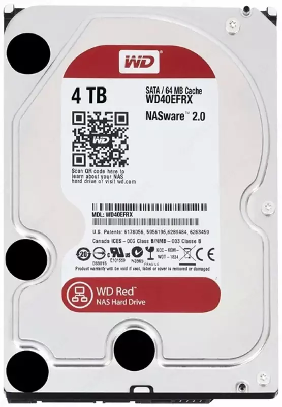 Western Digital WD40EFRX Red Plus qattiq disk