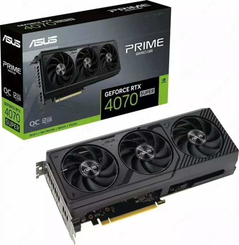 Видеокарта ASUS GeForce RTX 4070 SUPER PRIME OC Edition 12 ГБ