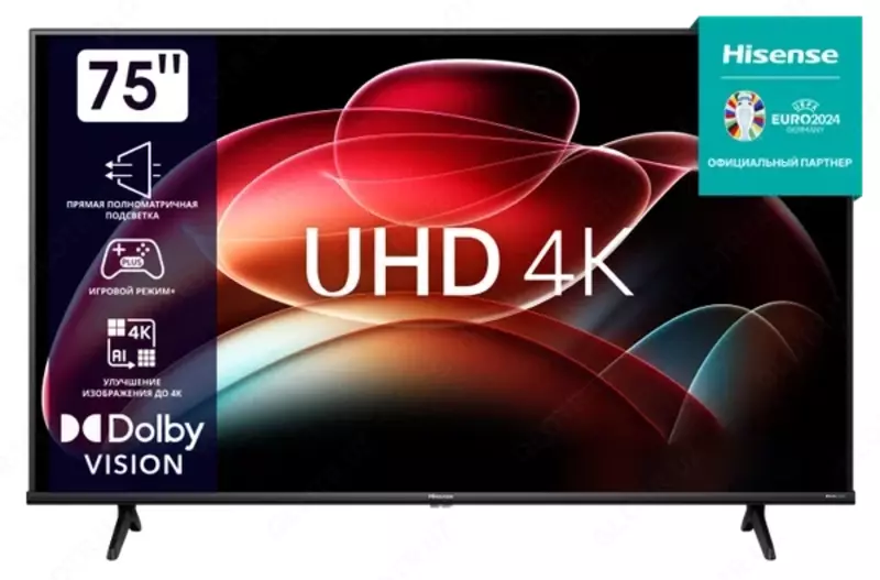 75" Телевизор Hisense 75A6K 4K UHD Smart TV (2023)