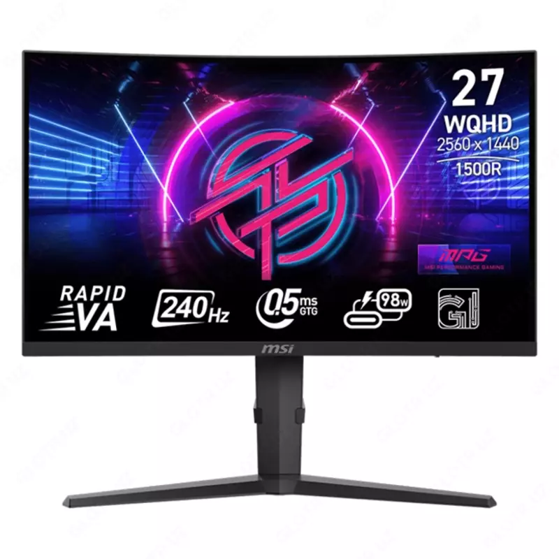 27 Монитор MSI MPG 275CQRXF Curved Gaming Monitor  VA  0 5mc  240hz  WQHD (2560×1440)