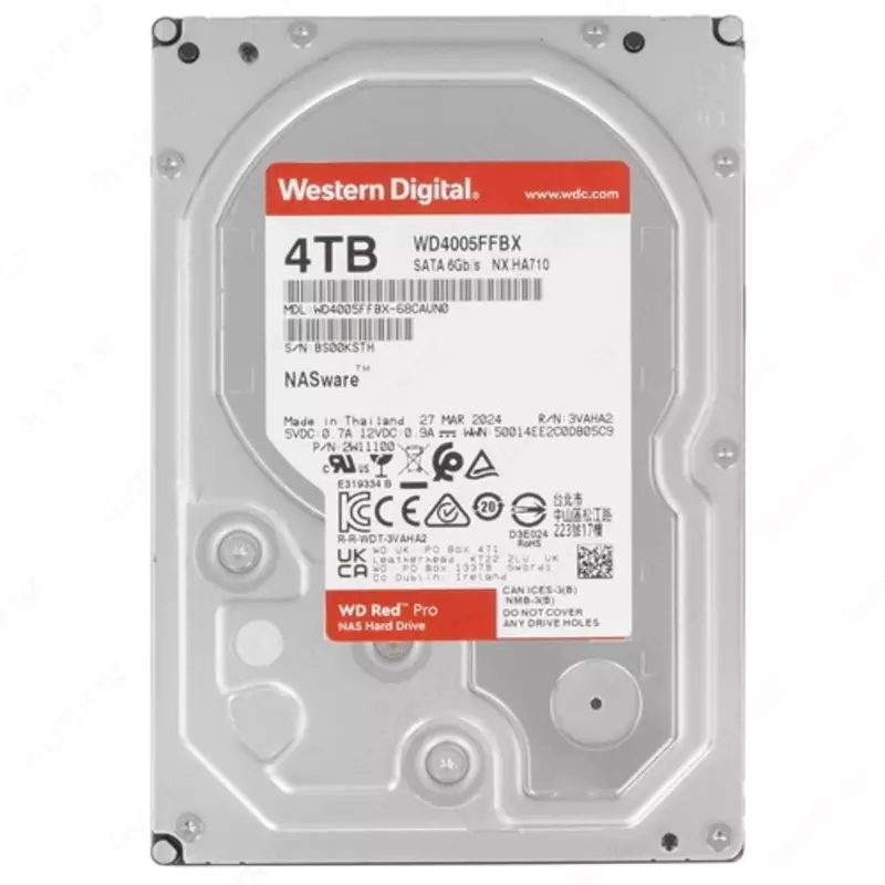 Жесткий диск HDD Western Digital 4TB Red Pro (WD4005FFBX)