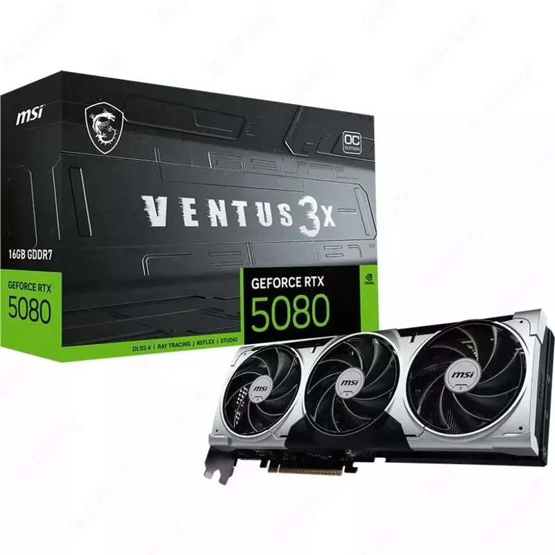 Видеокарта MSI GeForce RTX 5080 VENTUS 3X OC PLUS 16GB