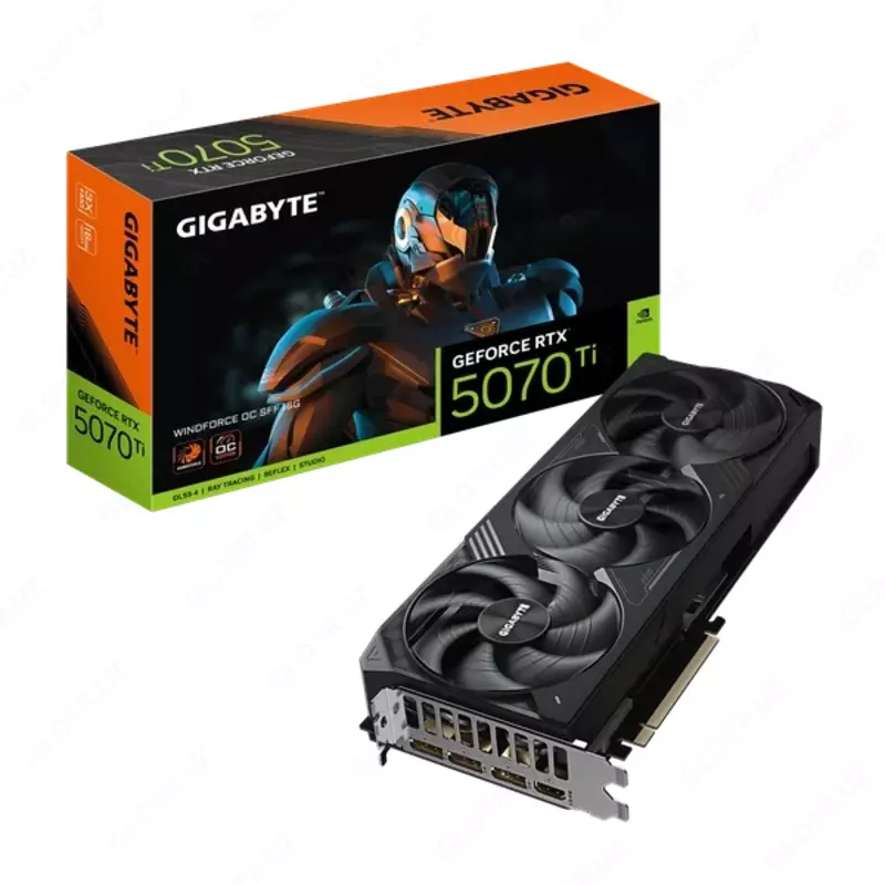 Видеокарта Gigabyte GeForce RTX 5070 Ti WINDFORCE OC 16GB GDDR7