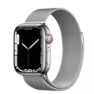 Умные часы Apple Watch 7 Milanese Loop 45mm (silver / black / gold)