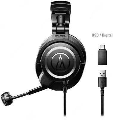 Компьютерная гарнитура Audio-Technica ATH-M50XSTS-USB