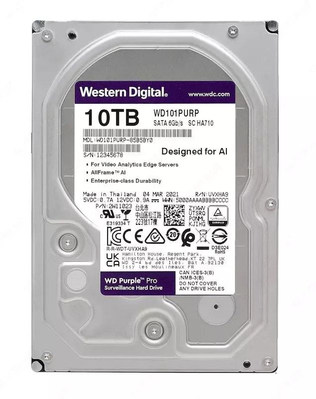 Qattiq disk HDD 6000 Gb Toshiba DT02ABA600, 3,5 ", 128Mb, SATA III