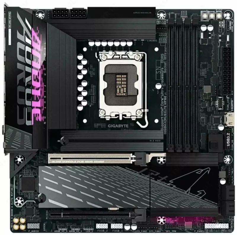Материнская плата Gigabytе B860M AORUS ELITE WIFI6E