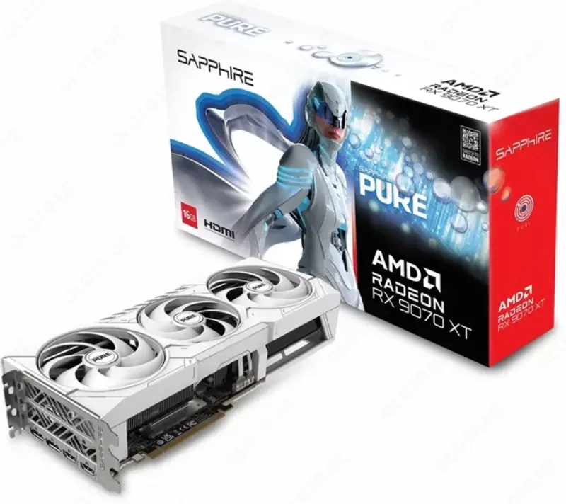 Видеокарта Sapphire PURE AMD RADEON RX 9070 XT GAMING OC 16GB DUAL