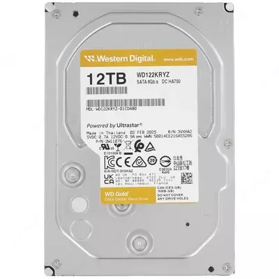 Жесткий диск HDD Western Digital Gold 12 ТБ (WD122KRYZ)