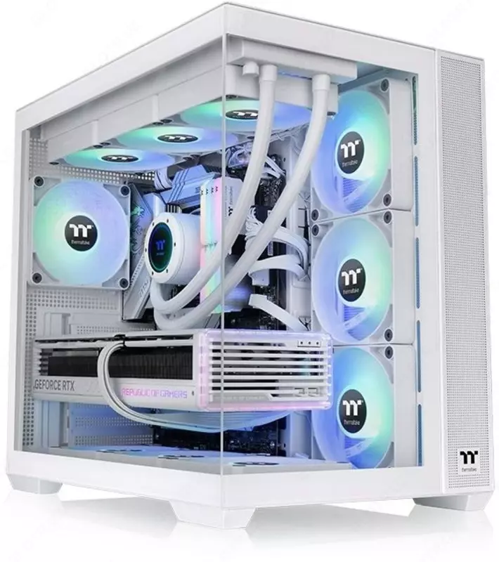 Компьютерный корпус Thermaltake View 380 TG ARGB Snow.