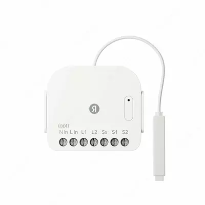 Умное реле Яндекс двухканальное Zigbee работает с Алисой