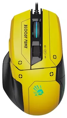 O‘yin sichqonchasi simli A4Tech Bloody W70 Max Punk Yellow