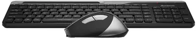 Комплект беспроводная клавиатура и мышь A4Tech Fstyler FB2535C Smoky Grey