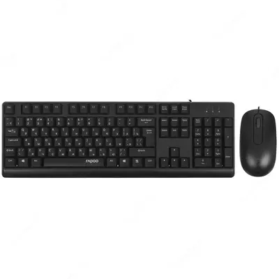 Комплект проводная клавиатура и мышь Rapoo X130PRO