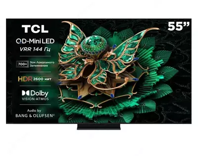 55" Телевизор QLED TCL 55C7K 4K Ultra HD (2025) (простой пульт)