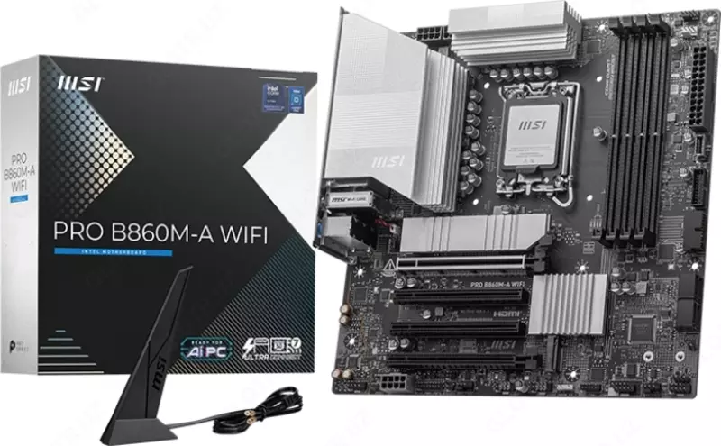 MSI PRO B860M-A WIFI LGA 1851 ona platasi
