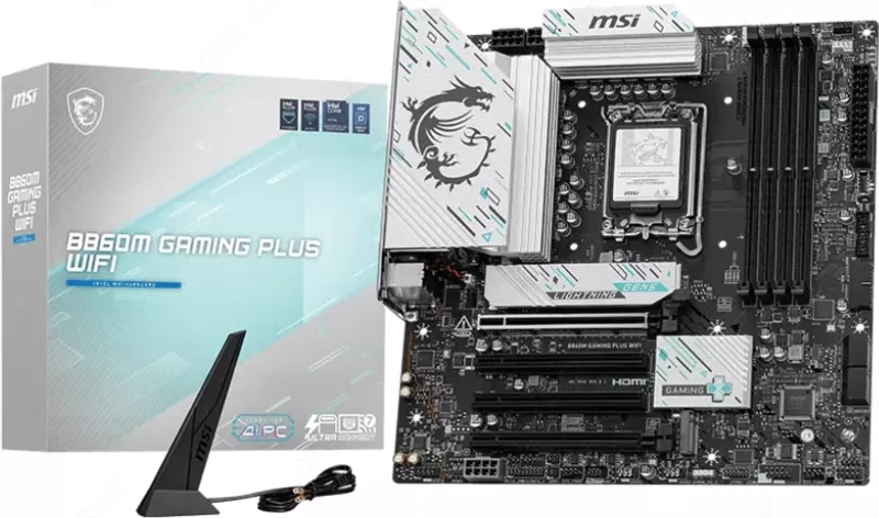 MSI B860M GAMING PLUS WIFI LGA 1851 ona platasi