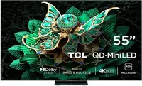 55" TCL QLED 55C6KS 4K UHD SMART Google TV Mini LED (2025) (oddiy pult)
