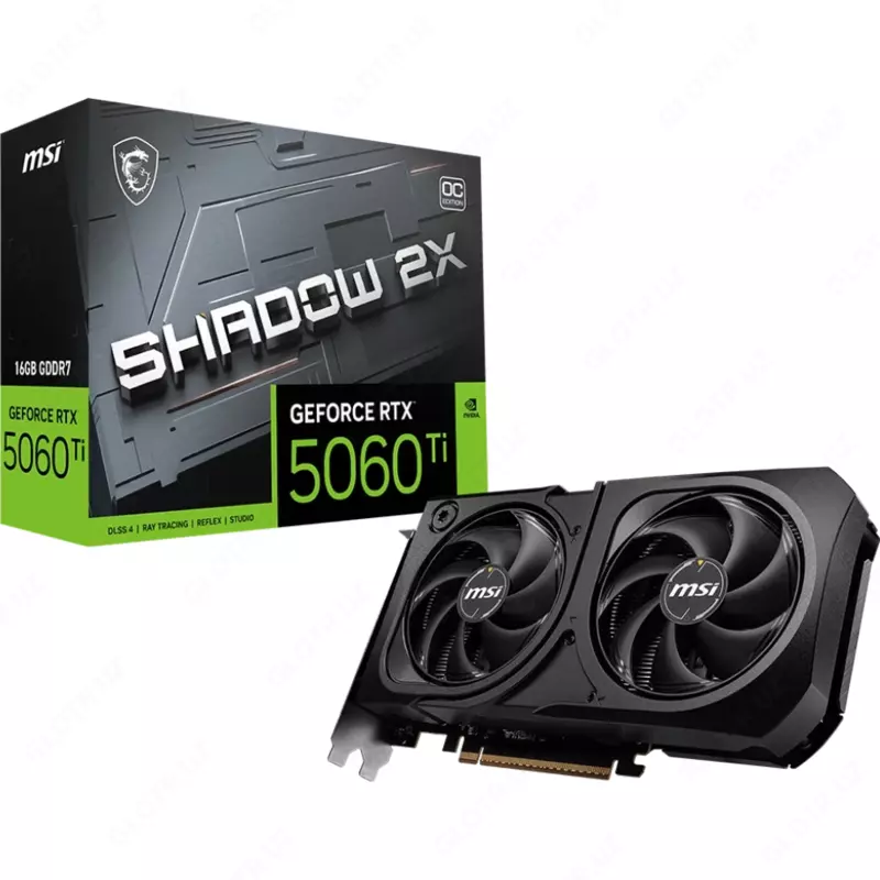 Видеокарта MSI GeForce RTX5060 Ti SHADOW 2X OC PLUS 16GB