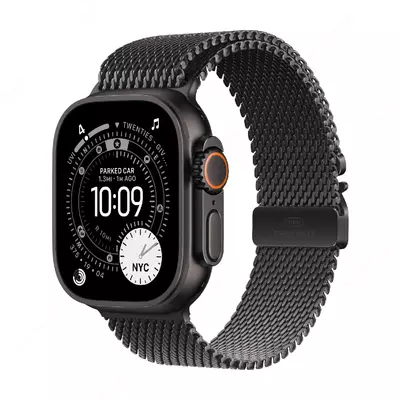 Apple Watch Ultra 3 49 mm — Natural Milanese Loop (Yangi 2025)