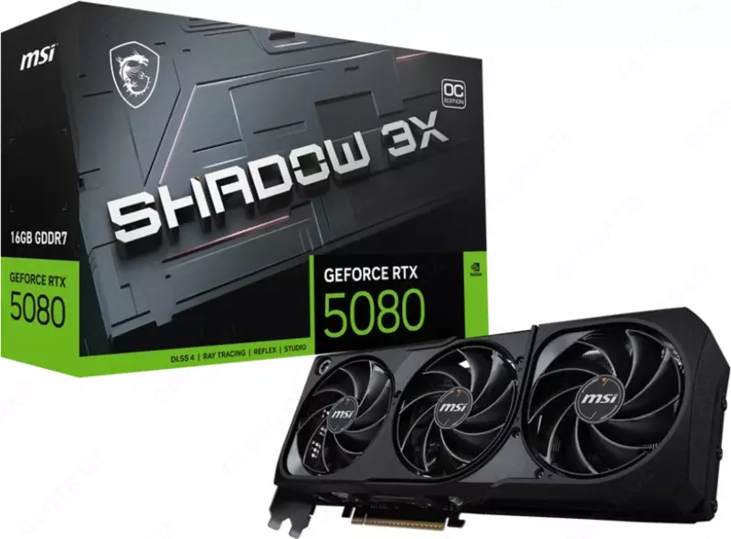 Видеокарта MSI GeForce RTX 5080 SHADOW 3X OC PLUS 16GB