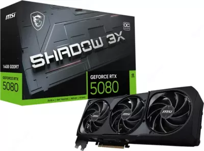 Видеокарта MSI GeForce RTX 5080 SHADOW 3X OC PLUS 16GB