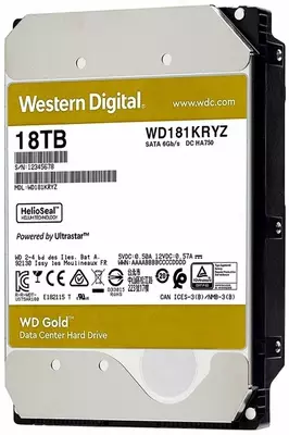 Жесткий диск HDD Western Digital Gold 18 ТБ (WD181KRYZ)