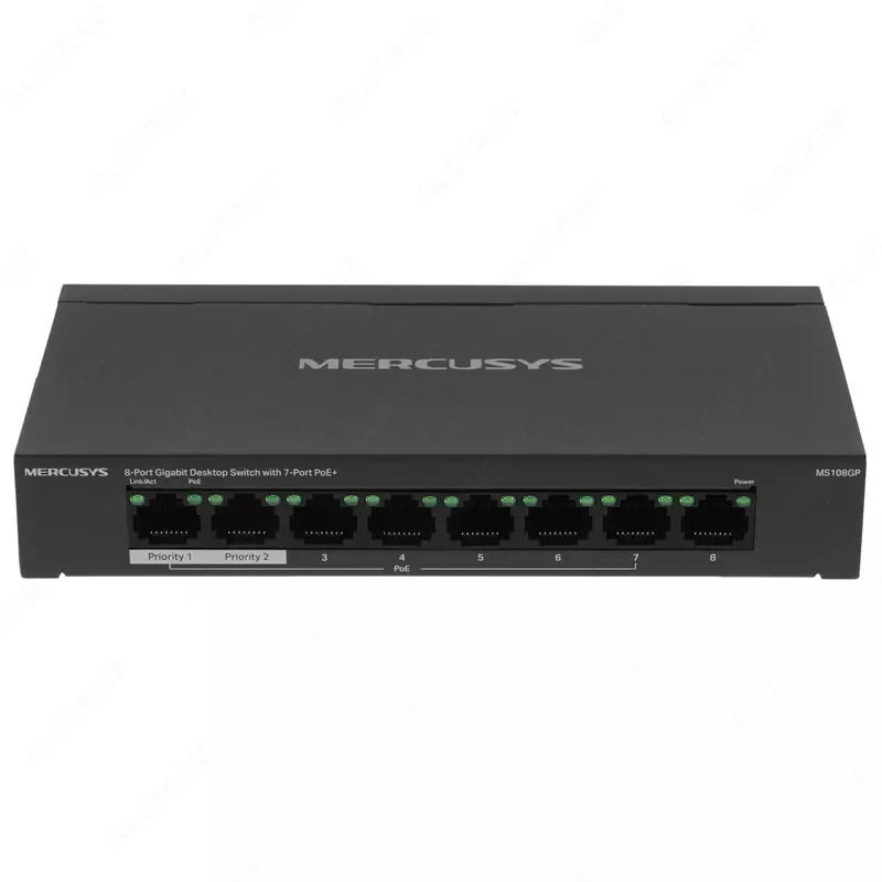 Mercusys MS108GP kommutatori