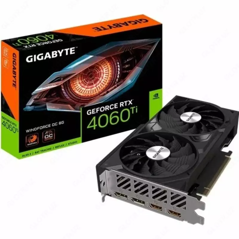 Видеокарта Gigabyte GeForce RTX4060Ti WINDFORCE OC 8GB