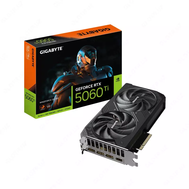 Видеокарта Gigabyte GeForce RTX5060Ti WINDFORCE OC 16GB