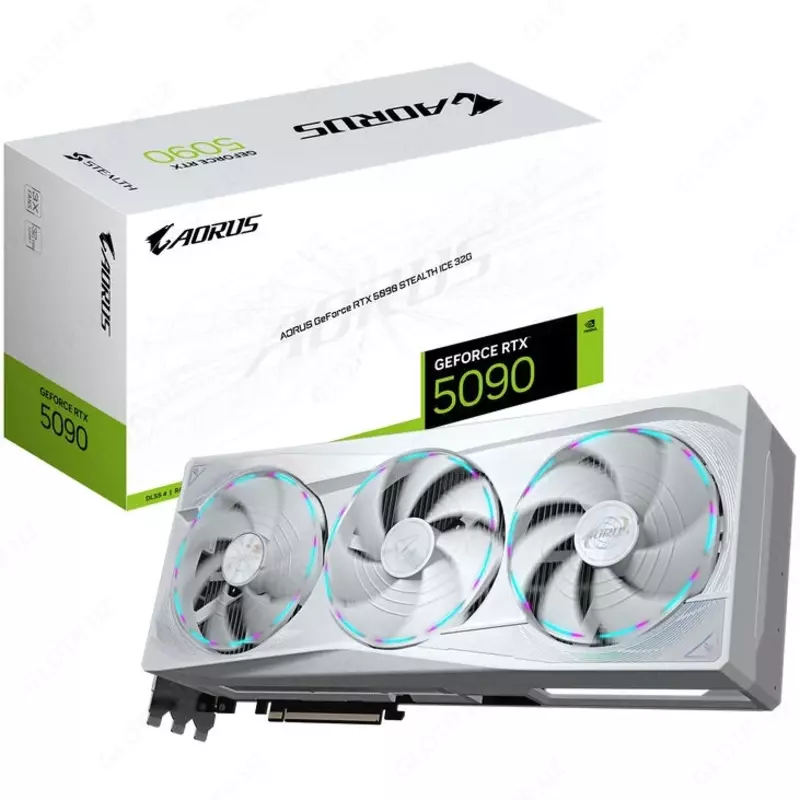Видеокарта Gigabyte GeForce RTX 5090 AORUS STEALTH ICE 32GB