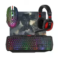 Simli klaviatura + sichqoncha + garnitura + gilamcha Defender Target MKP-350