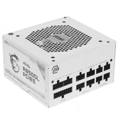 Блок питания MSI MAG A850GL PCIE5 / 80 Plus Gold / Modular / 850W (White)