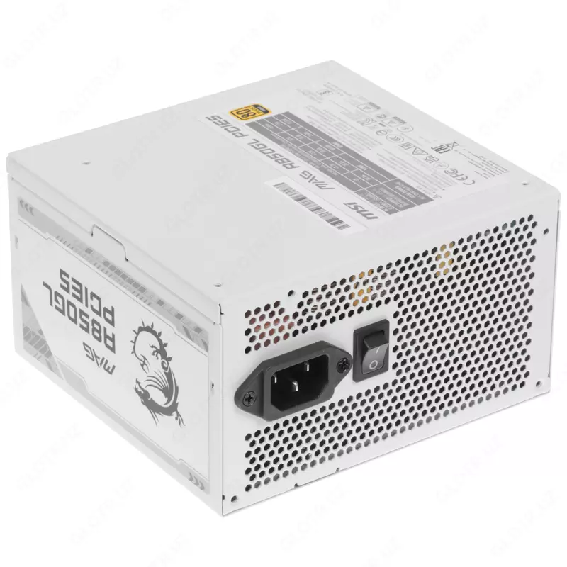Блок питания MSI MAG A850GL PCIE5 / 80 Plus Gold / Modular / 850W (White)