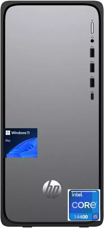 Настольный компьютер HP OmniDesk Intel i5-14400 1.8 GHz 32GB DDR5 2TB SSD W11H Desktop BK (M02-0000T)