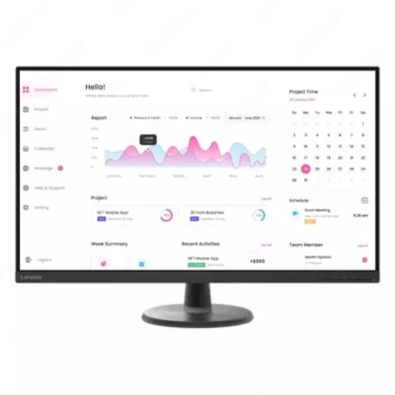 32 dyuymli Lenovo D32-40 monitori